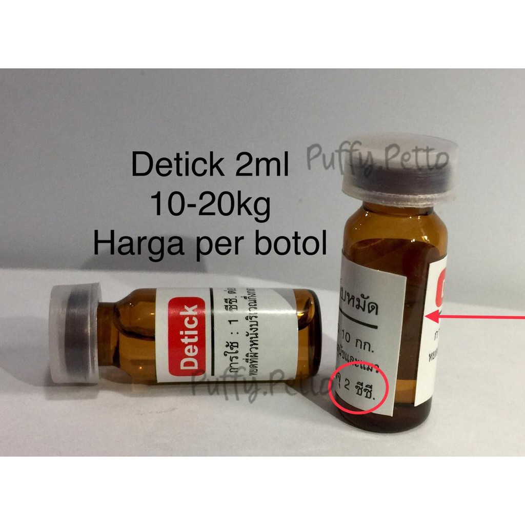 Detick obat kutu tetes anjing kucing-per botol-SEGEL PLASTIK-2