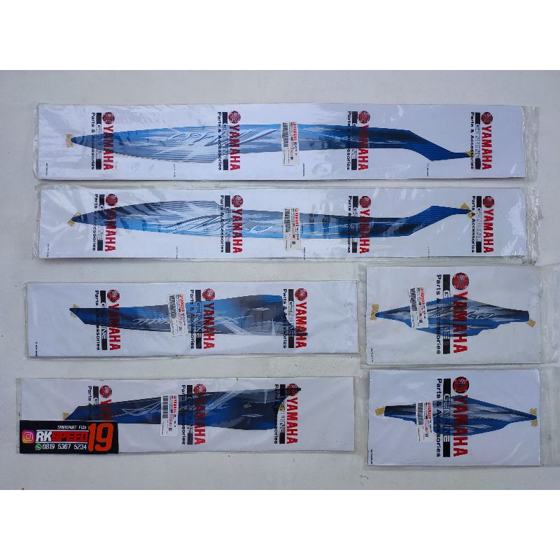 striping sticker yamaha mio sporty biru 2009 2010 asli original