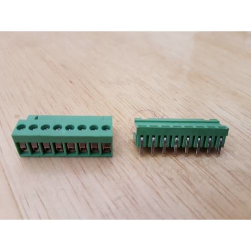 konektor green HT3.96mm 8p tekuk L terminal block connector pair 3.96 mm 3.96mm right angle 8 pin