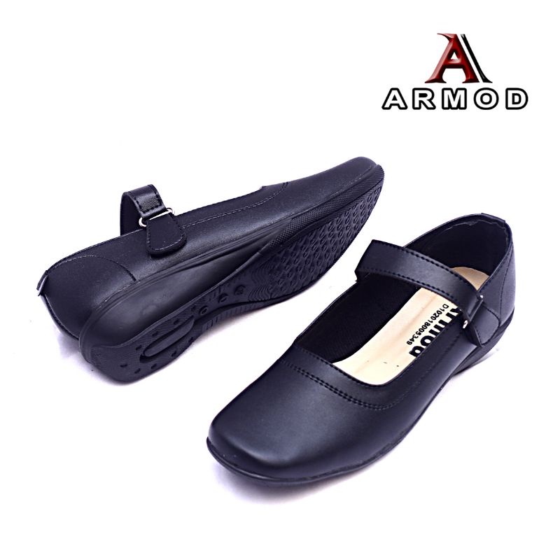 Sepatu Pantofel Wanita Original Armod Sepatu Paskibra Wanita Sepatu Hitam Polos Sepatu Sekolah