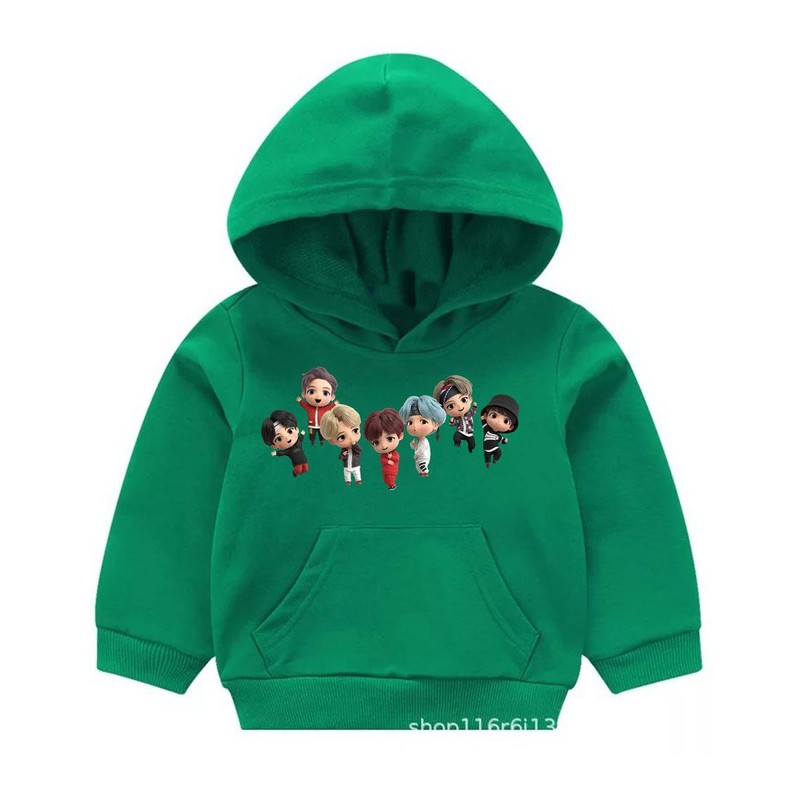 Sweater Anak Squad Hoodie Anak Fleece Umur 2 - 6 Tahun