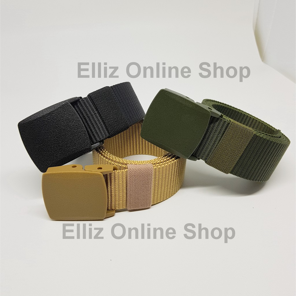 Sabuk Gesper Kain Canvas Nylon Gesper Plastik Bandara Sabuk Gesper Kain Canvas Nylon Gesper Plastik Bandara