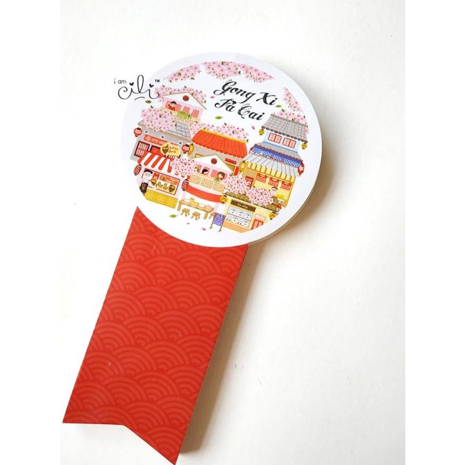 

(SCNY024) stiker imlek cny mei hwa untuk toples 500gr (uk8x15cm)