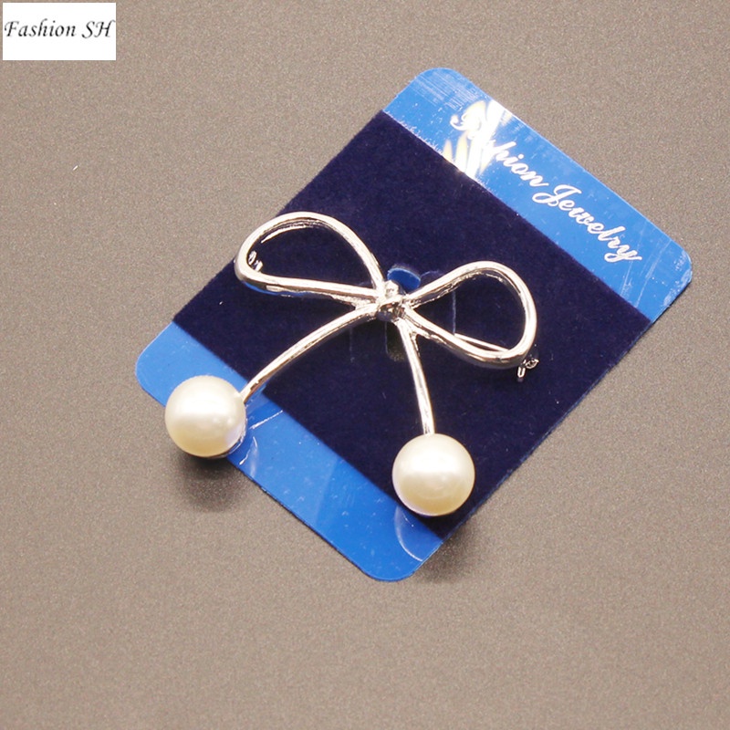 Bros Peniti Desain Pita Hias Mutiara Imitasi Untuk Wanita M40071