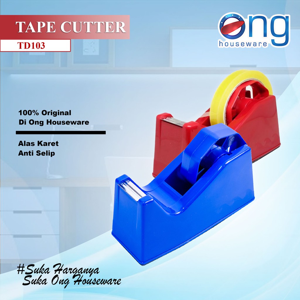 

ONG Houseware - Tape Dispenser Cutter Selotip Tempat Pemotong Isolasi Joyko TD 103