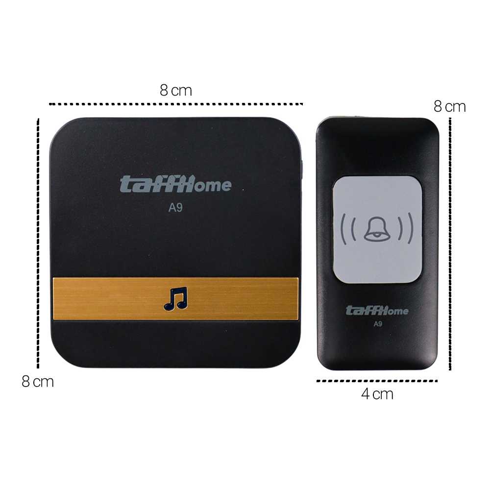 TaffHOME Bell Pintu Wireless Doorbell Waterproof 1 Receiver