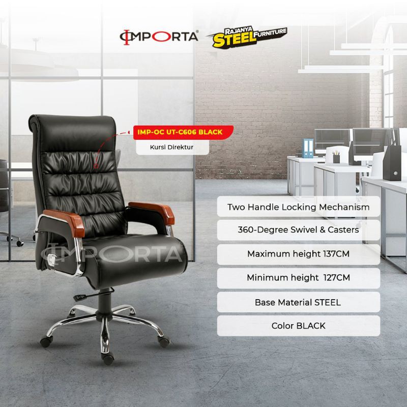 Kursi Direktur Importa IMP-OC UT-C606 Black