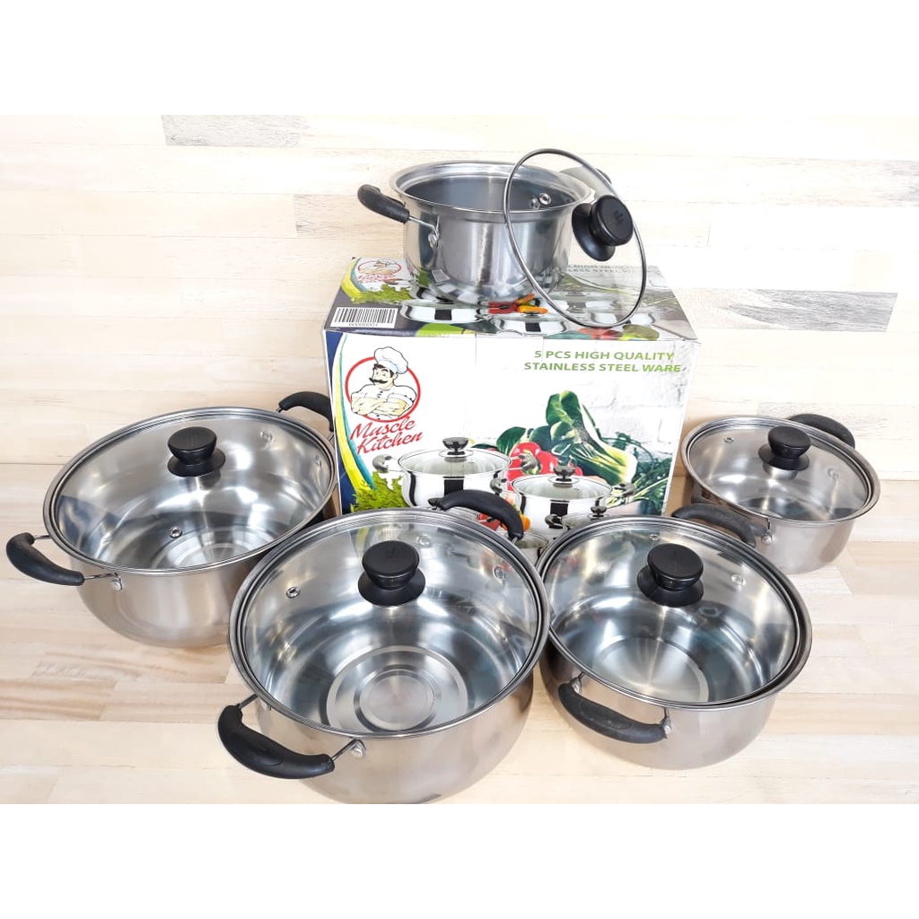 DM - Panci NDO Steamer Pot + Tutup Kaca 11 Pcs HC Variasi