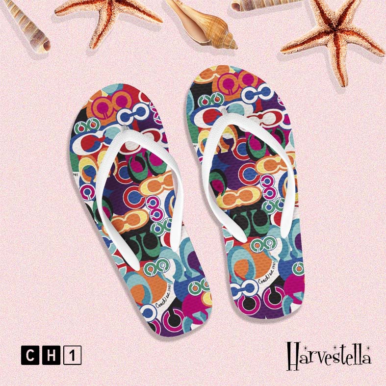 [SANDAL JEPIT] Sandal Jepit coach (CH), Harvestella Sendal Jepit Cowo Pria Wanita Perempuan Dewasa A