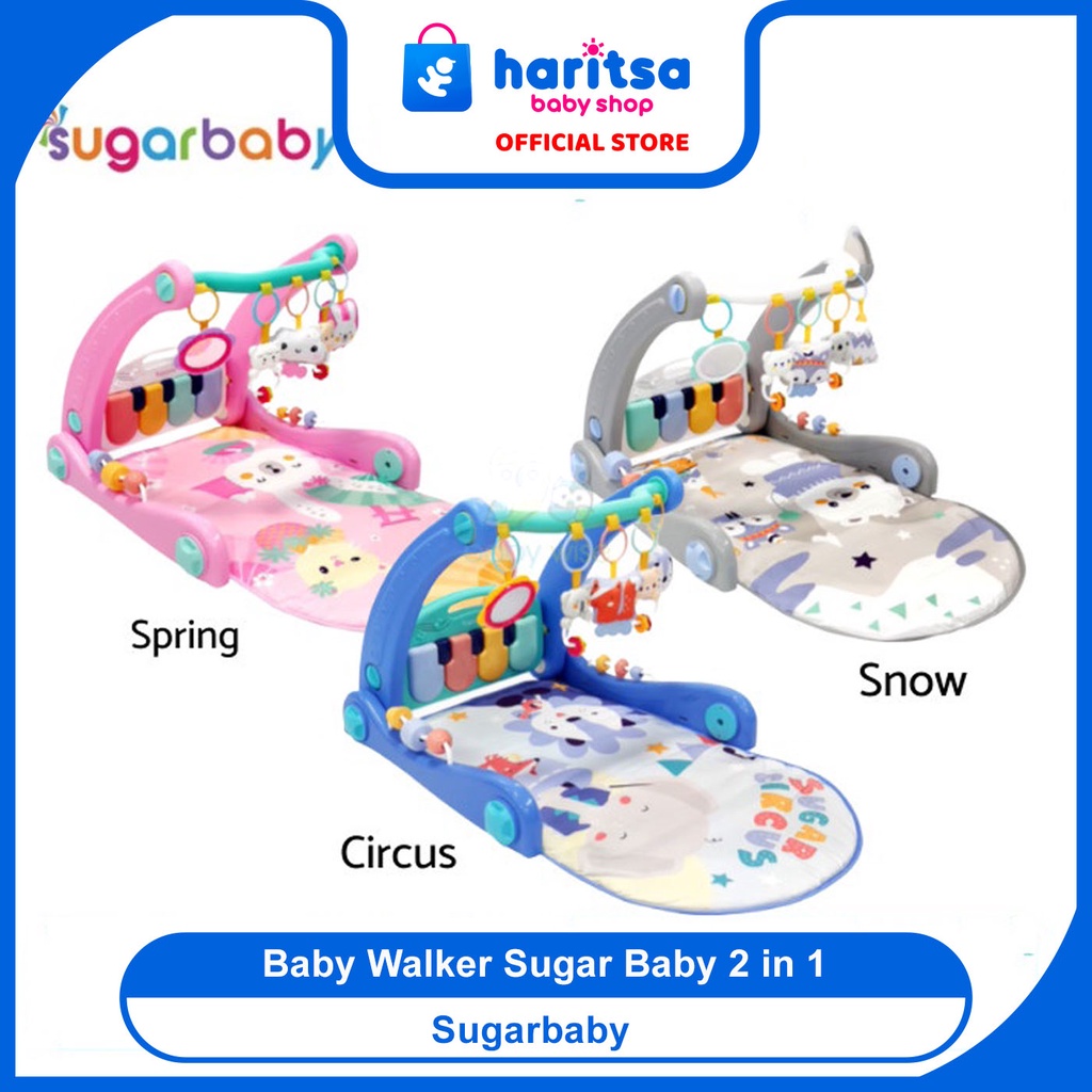 Baby Walker SugarBaby 2 in 1 Baby Walker and Palymat - Alat Bantu Jalan Anak Bayi