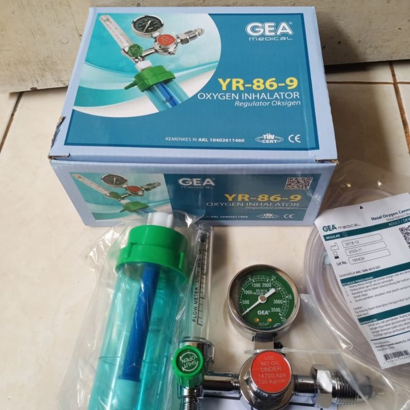 Regulator oksigen Gea / regulator tabung oksigen Gea /medical regulator Gea / regulator medis  gea