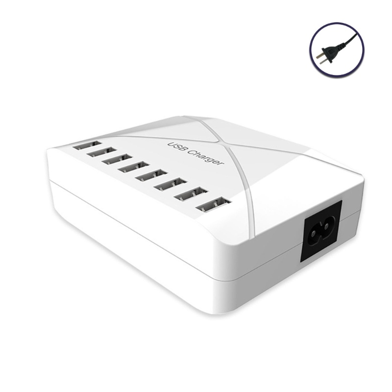 Zzz Hub Charging Station 8 Port USB 5A 2.4A Fast Charging Untuk Handphone