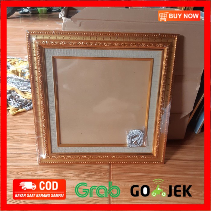 

(BISA COD) pigura frame plus kaca ukir dobel ukrn 30 x 30