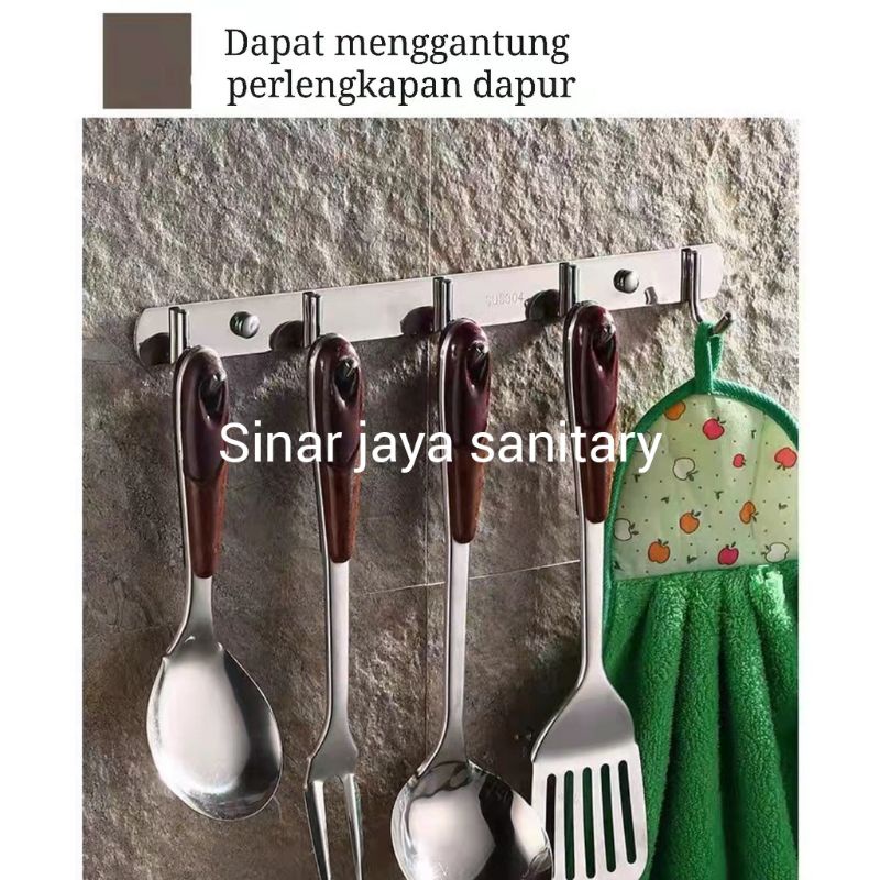 Gantungan panci stainless 304 / Gantungan dapur stainless