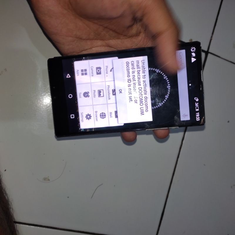 mesin Sharp SH-01G normal tested garansi