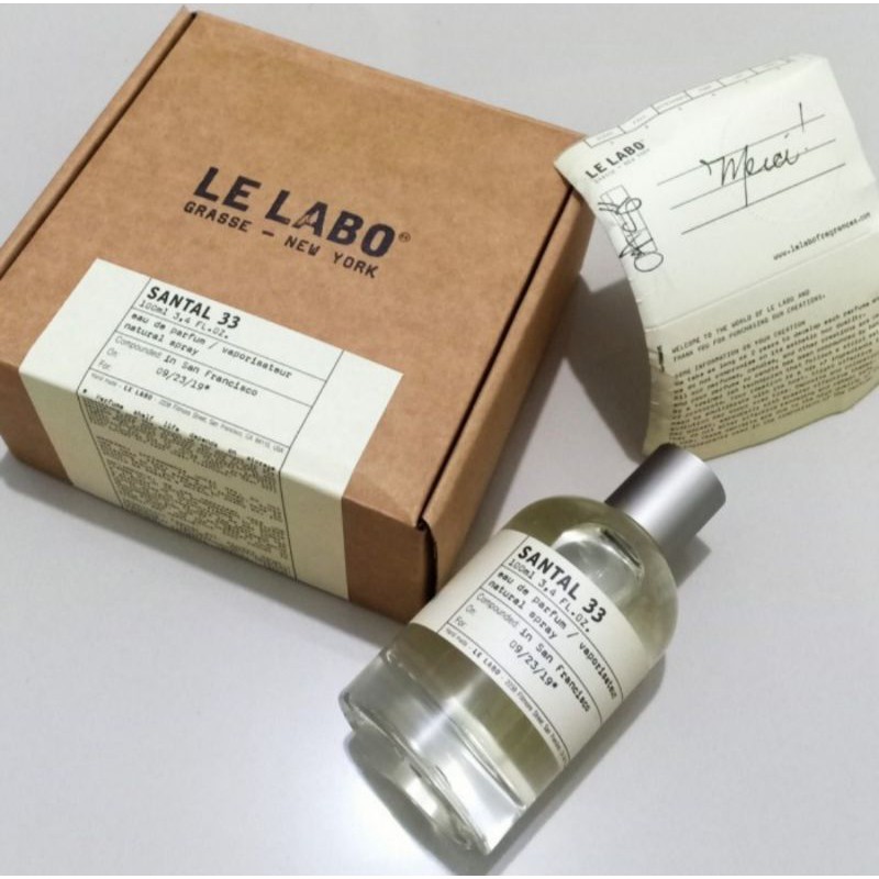 Parfum Original Le Labo Santal 33 EDP 100ml Original with Box Perfume Le Labo Santal 33 Unisex