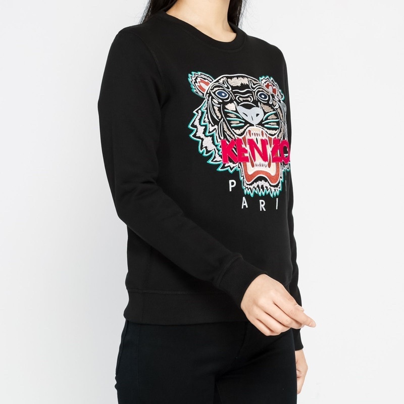 Ken. Tiger Crewneck Black Pink