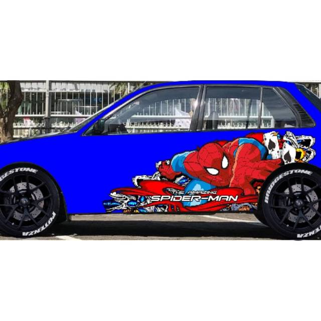 Stiker spiderman decal