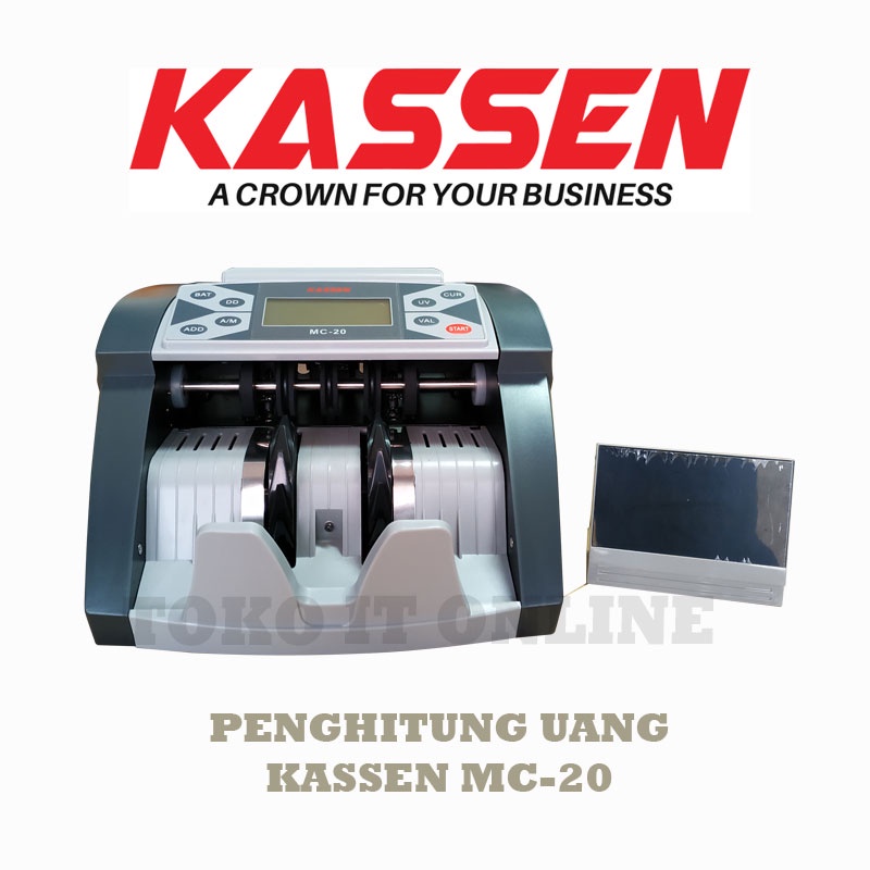 MESIN MC 20 ALAT PENGHITUNG UANG / KASSEN MC20 MONEY COUNTER DUAL SCREEN