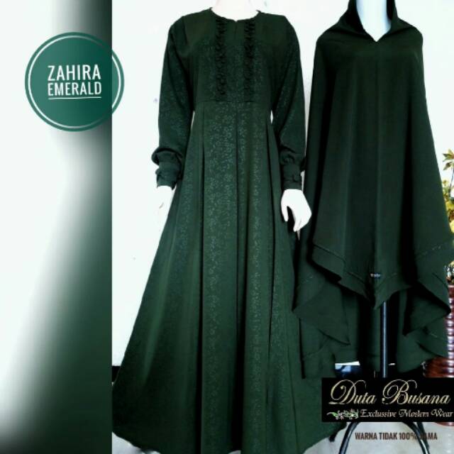 Gamis set syar'i busui embos silky zahira