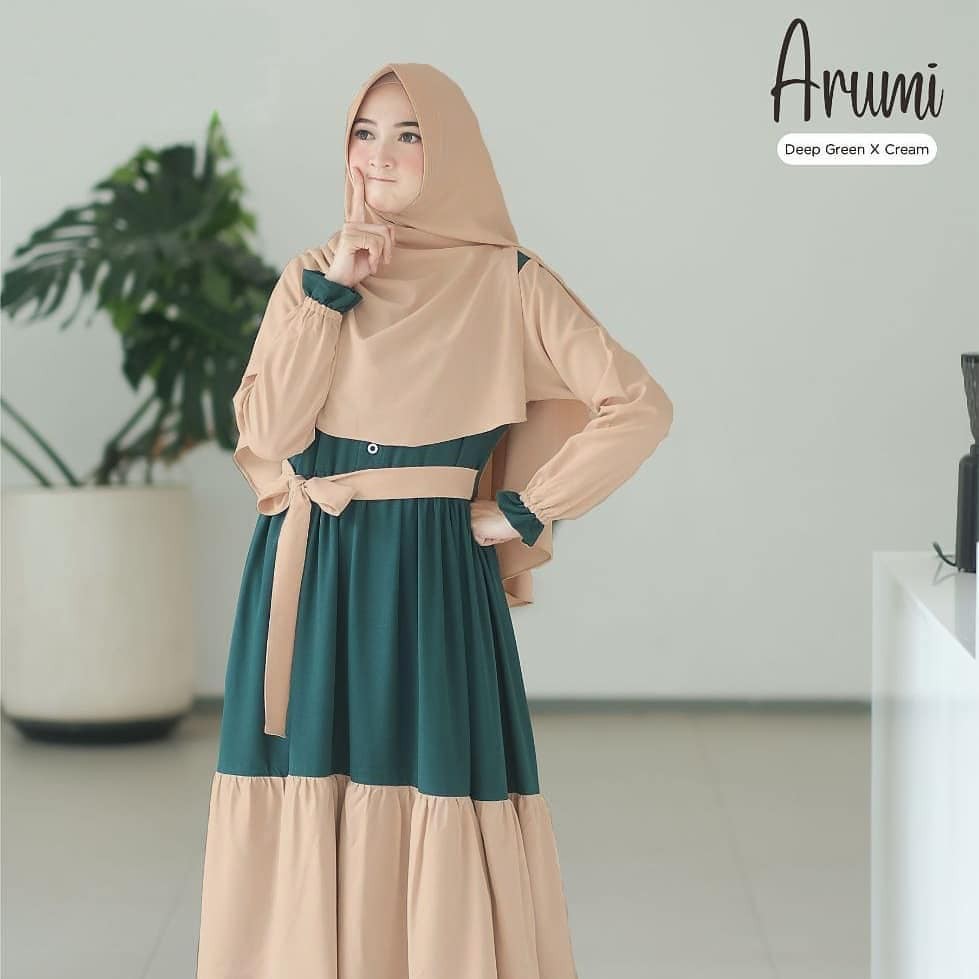 ARUMI SET SYARI - Gamis Syari Lebaran - Bayar Ditempat