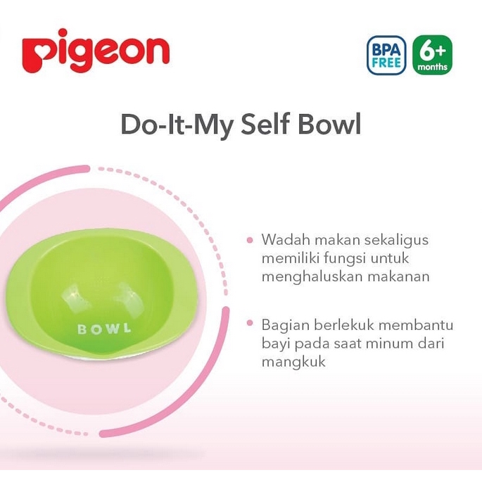 MAK221 MANGKOK MAKAN PIGEON DO IT MYSELF BOWL