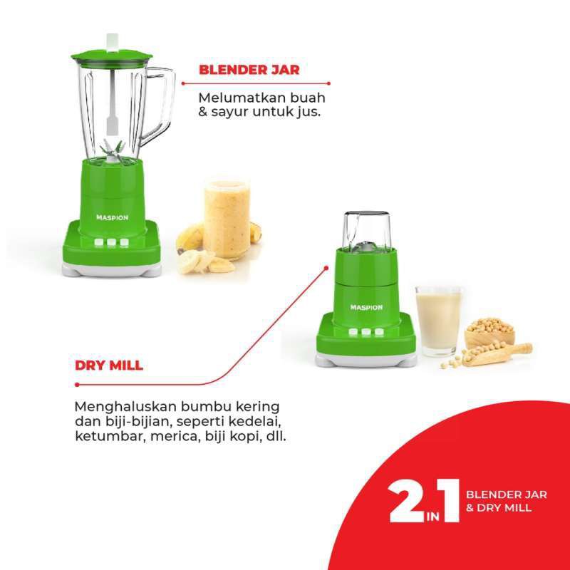 Blender Plastik Maspion MT 1272PL Kapasitas 1 Liter