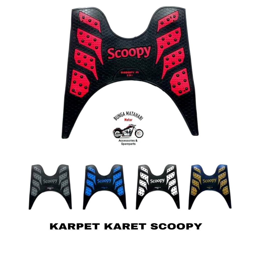Karpet Karet Scoopy FI 2017 injakan kaki scopy 2017