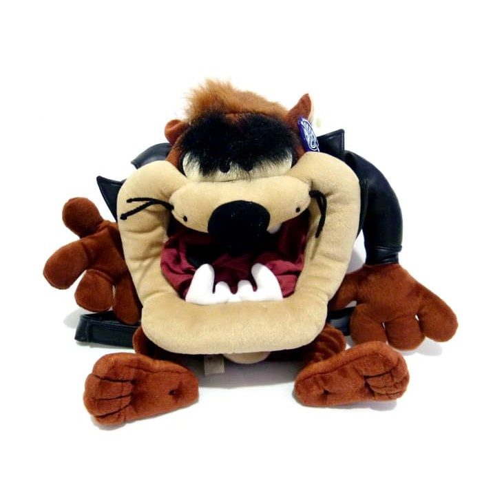 Tas Boneka Tazmania Taz Tasmanian Devil Biker Version Original Warner Bros