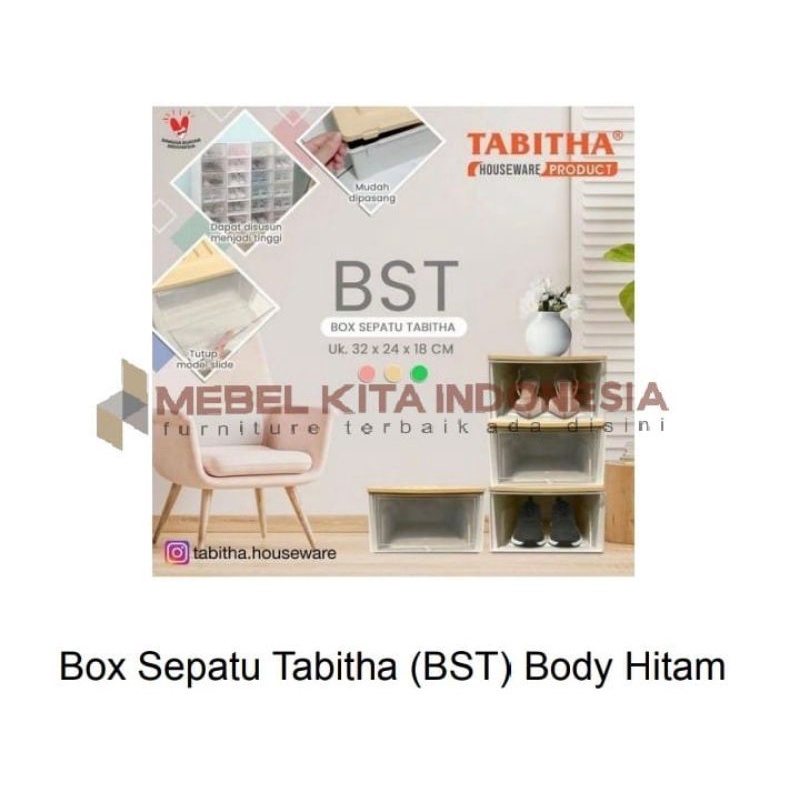 Lemari/Rak/Box Sepatu Plastik Serba Guna Tabitha BST
