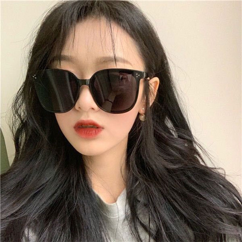Fashion Sunglassess Wanita/Pria Unisex Korean Kacamata Kotak Hitam