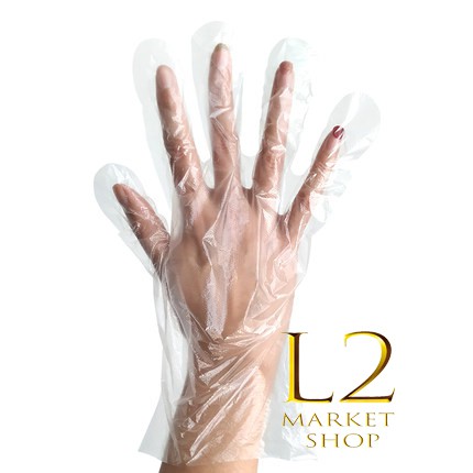 Sarung tangan plastik/sarung tangan sekali pakai/cocok sebagai pelindung virus ANTI CORONA isi100pcs