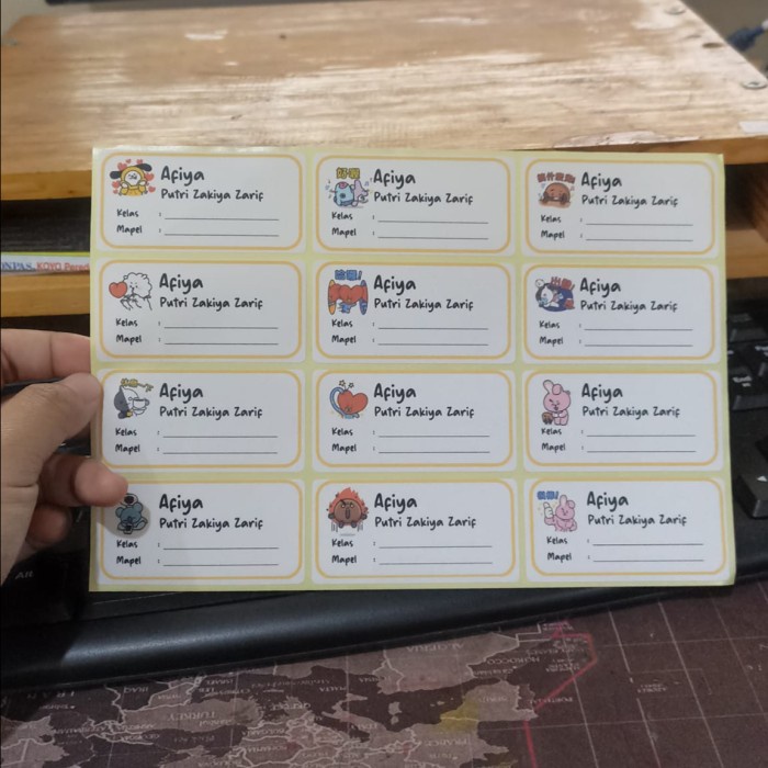 

STIKER LABEL BUKU STIKER MAPEL STIKER LABEL
