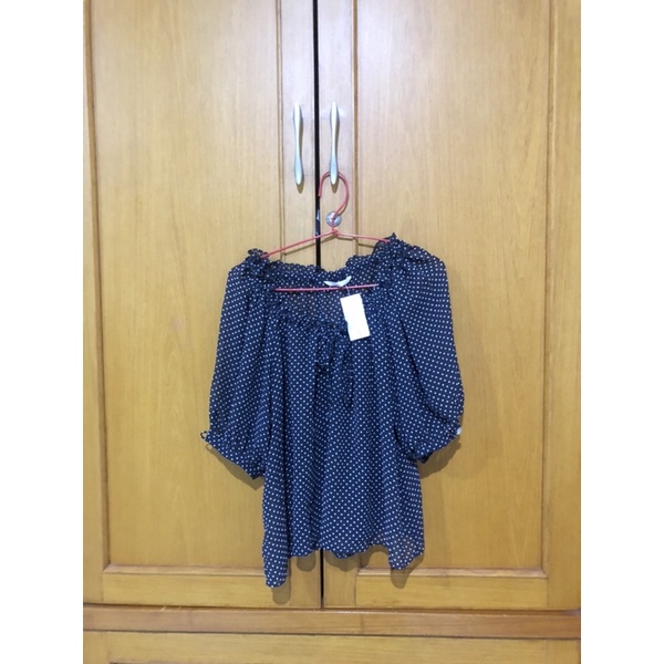 baju wanita polkadot