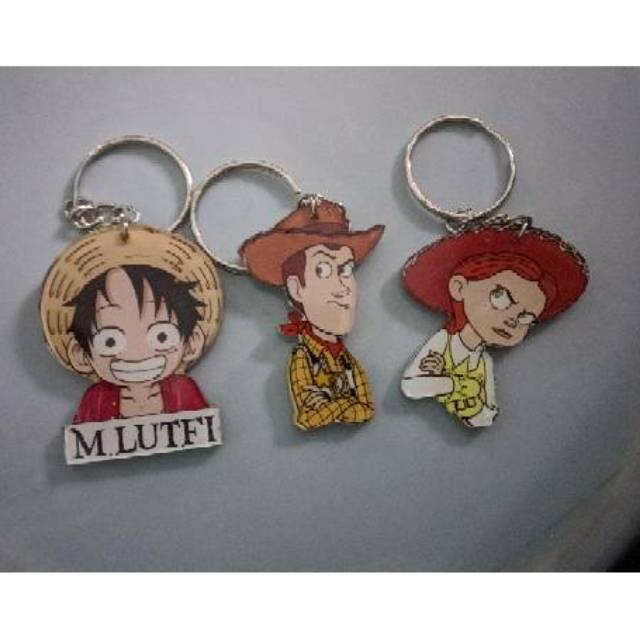 Gantungan Kunci keychain akrilik anime