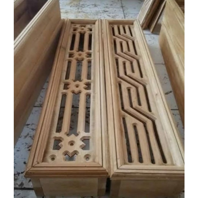 loster kayu jati // loster rumah // ventilasi rumah motif ukiran dan minimalis panjang 90x20 cm.