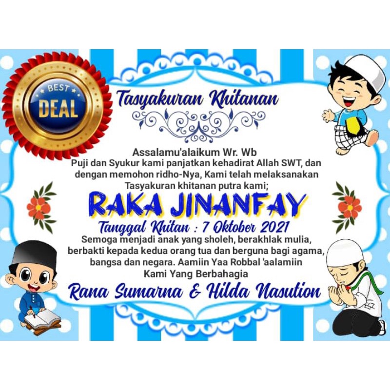 

STIKER TEMPEL NASI BOX ACARA KHITANAN