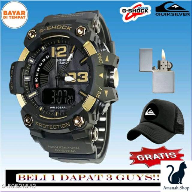 Jam tangan, topi & korek