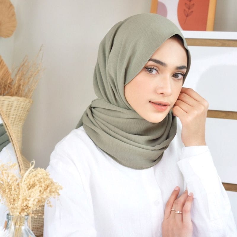 Pashmina Crinkle Airflow Premium Hijab Pashmina Anti Kusut Jilbab Pashmina Airflow Terbaru Pasar Hija'b