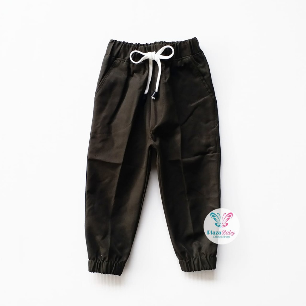 Plazababyku CELANA C JOGER TALI PANJANG POLOS celana pants anak laki premium