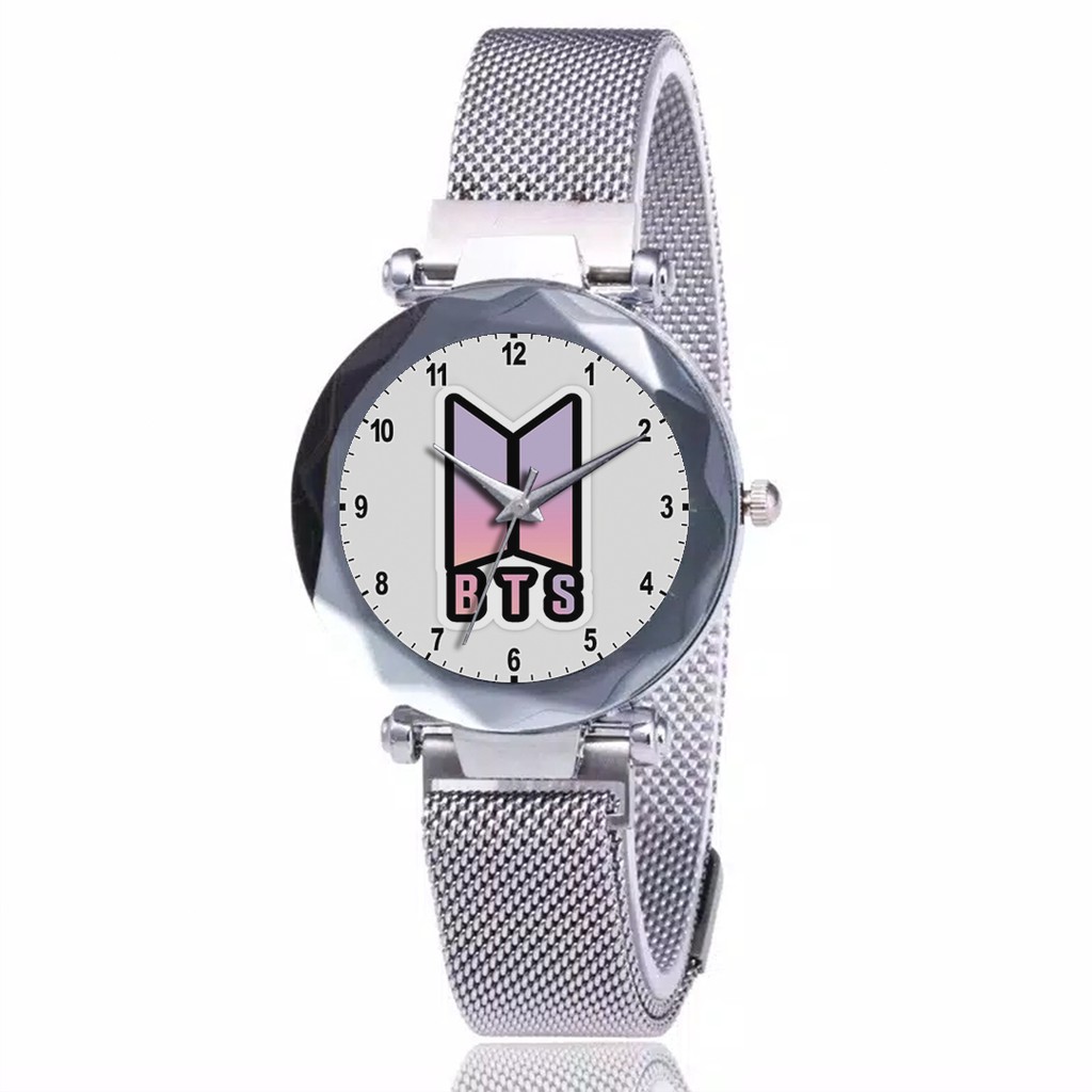 Jam Tangan Wanita Custom - KPOP BTS Free Box &amp; Batre Cadangan 2