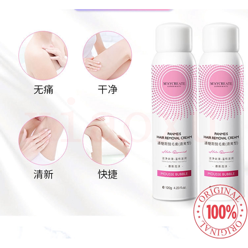 Cod Maycreate Hair Removal Foam Women Hair Remover Cream Penanggal