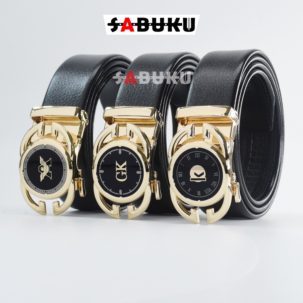 Ikat Pinggang Pria Model Rell Outo Lock Sabuk Rell Otomatis  Mewah Korea  - 064