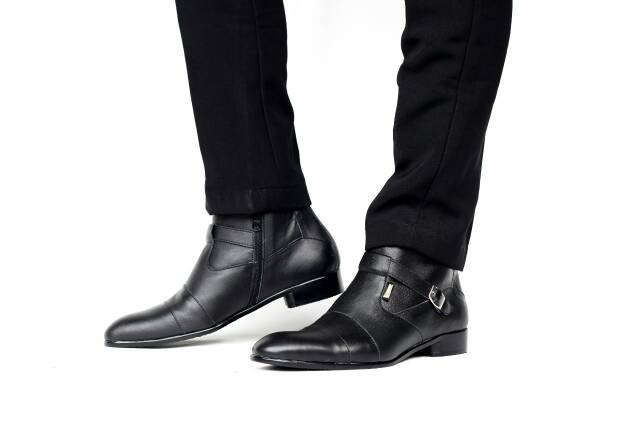 BERGARANSI TERMURAH ! Sepatu premium Formal Tinggi Sleting Kulit Asli Cevany Julius Original