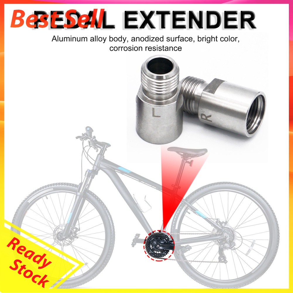 1 Pair MTB Bicycle Pedal Axle Extension Shafts Bicycle Pedal Spacer Bolts