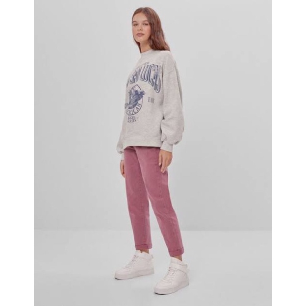 Bershka Elasticated High Waist Pants