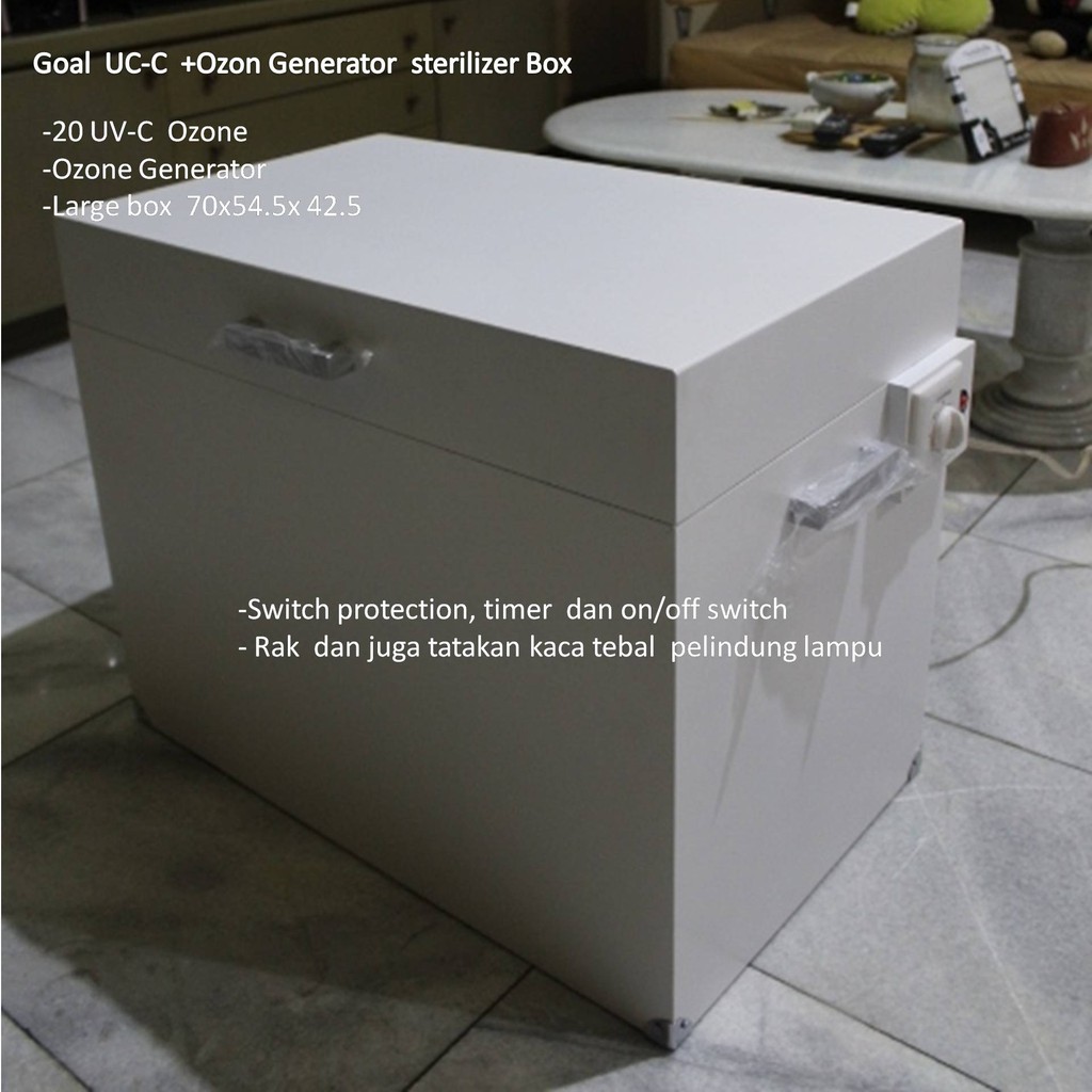 Goal UVC Sterilizer Box/Alat Sterilisasi/Kotak Steril dengan Ozon Generator
