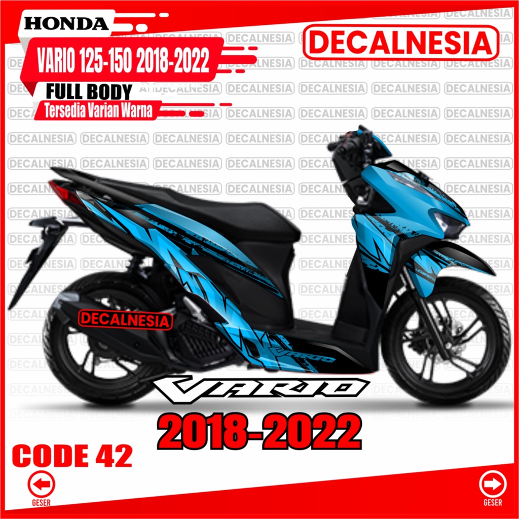 Decal Stiker Vario All New 150 125 Full Body Tahun 2018 2019 Sticker Motor Honda 2020 Dekal 2021 202