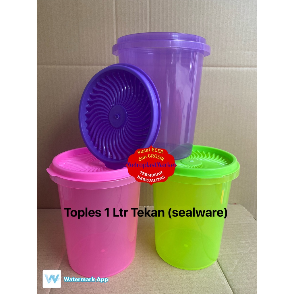 toples 1ltr sealware toples 1 liter toples 1 kg toples plastik toples cookies toples bawang goreng