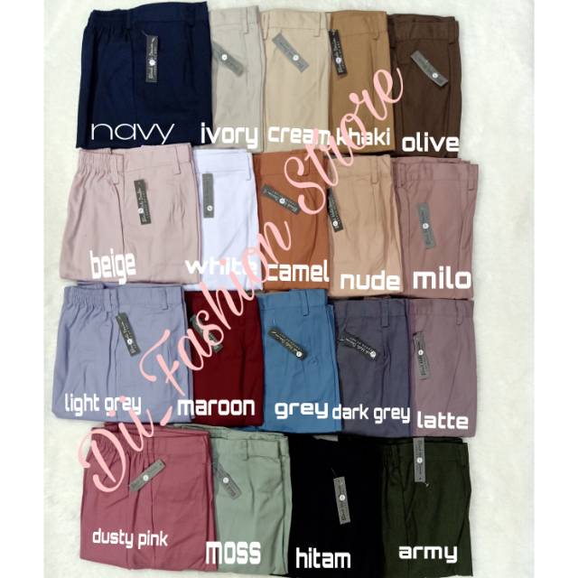 CELANA PANJANG WANITA BAGGY PANTS WANITA Latte beige nude